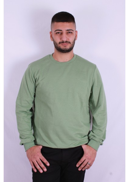 Erkek Sweatshirt Yeşil 5610