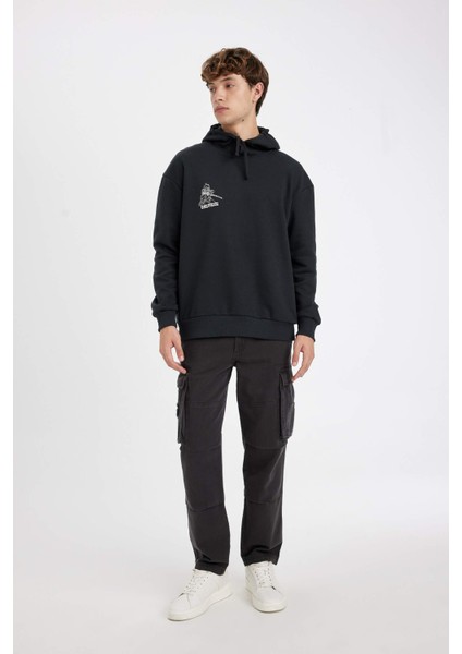 Defacto Erkek Sweatshirt Antrasit C6528AX/AR221