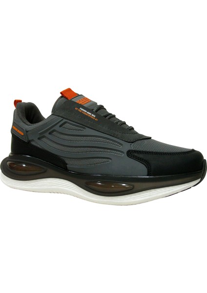 Füme Turuncu Bağcıklı Sneakers Spor Ayakkabı