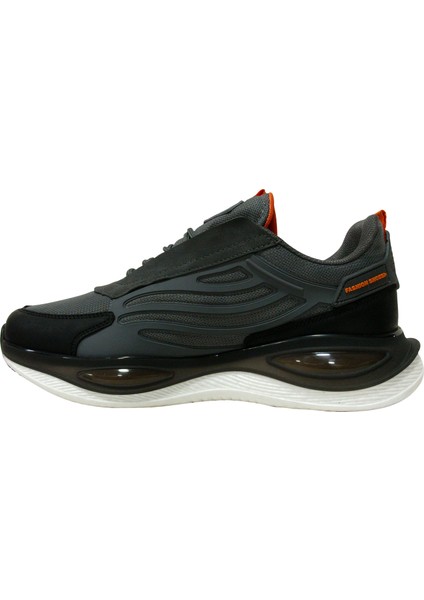 Füme Turuncu Bağcıklı Sneakers Spor Ayakkabı