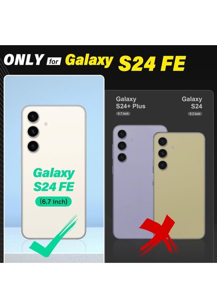 Samsung Galaxy S24 Fe Kılıf Kamera Lens Korumalı Renkli Magsafe Şeffaf Silikon Kırmızı modelleri