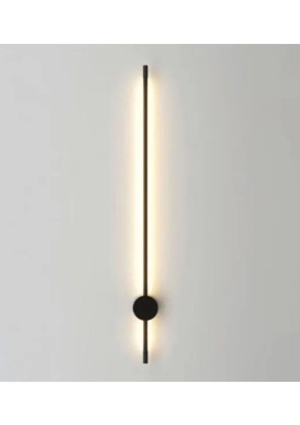 Çubuk LED Aplik Modern Dekoratif LED Duvar Aplik 70CM Siyah LED Aplik