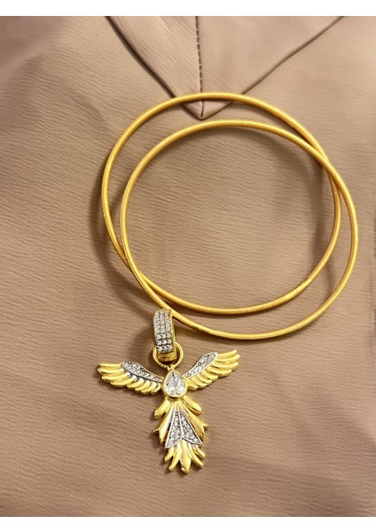 925 Ayar Gümüş Iki Adet Melek Charm Ajda Model Bilezik
