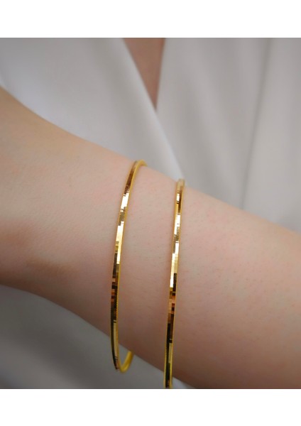 Ajda 925 Ayar Gümüş Bilezik