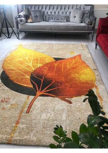 Carpet Cover Yeni 3D Yaprak Model Ipek Kadife Lastikli Halı Örtüsü/kılıfı