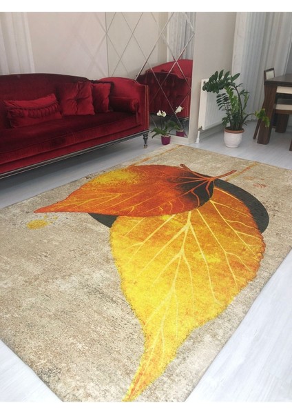 Carpet Cover Yeni 3D Yaprak Model Ipek Kadife Lastikli Halı Örtüsü/kılıfı