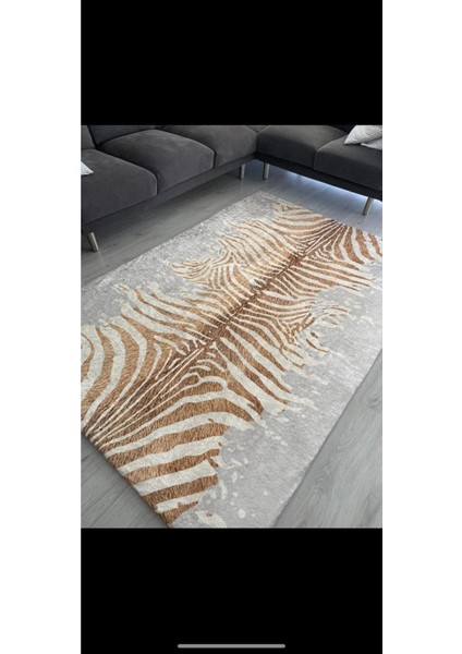 Carpet Cover Yeni Desen Leopar Model Kadife Halı Örtüsü