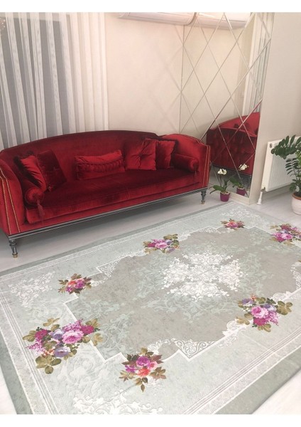 Carpet Cover Ipek Kadife Lastikli Halı Örtüsü