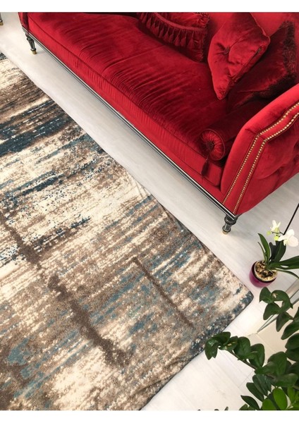 Carpet Cover Yakut Model Ipek Kadife Lastikli Halı Örtüsü