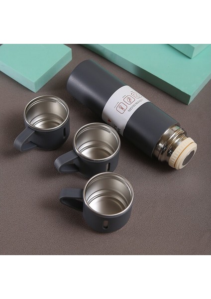 Paslanmaz Çelik Bardaklı Termos Seti 500 ml indirimleri