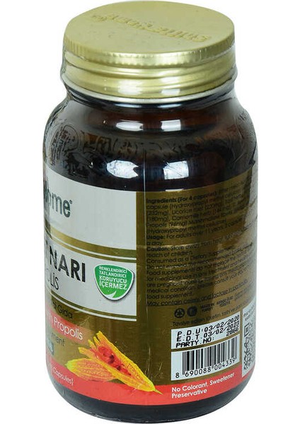 Kudret Narı Propolis 650 Mg x 60 Kapsül