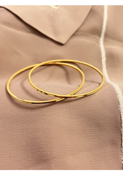 925 Ayar Çift Gümüş Ajda Bilezik