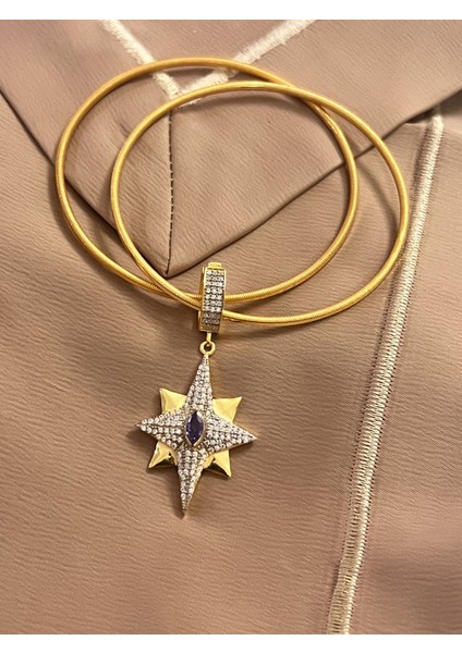 Kutup Yıldızı 925 Ayar Gümüş Ajda Bilezik