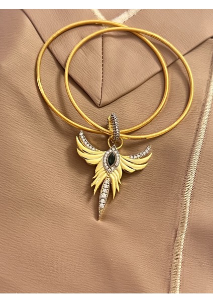 Melek Ajda Iki Adet Bilezik 925 Ayar Gümüş Charm