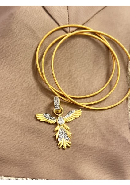 925 Ayar Gümüş Üç Adet Melek Charm Ajda Model Bilezik