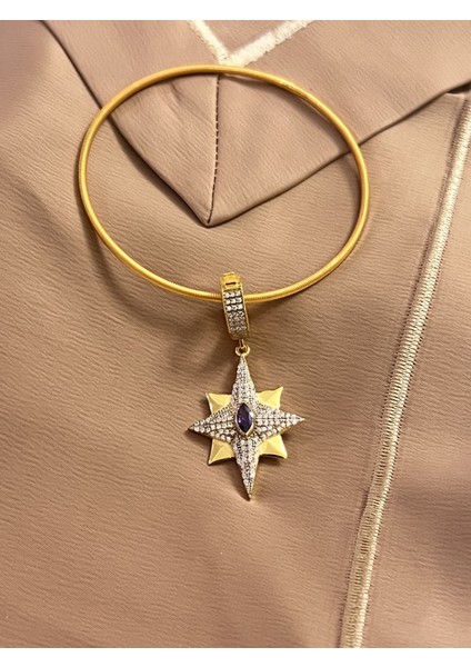 Kutup Yıldızı 925 Ayar Gümüş Ajda Bilezik