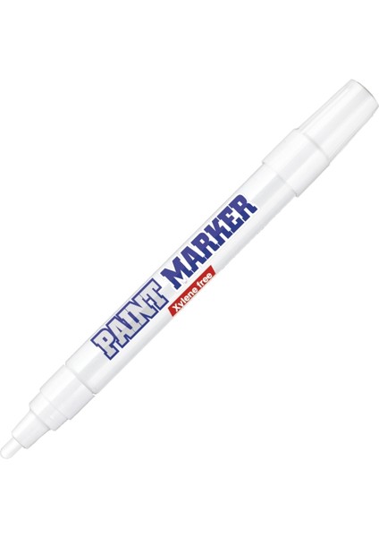 | Yuvarlak Uçlu Paint Marker, Endüstriyel Düzey Kalıcılık, Kalın Uçlu Mürekkepli Kalem, Beyaz
