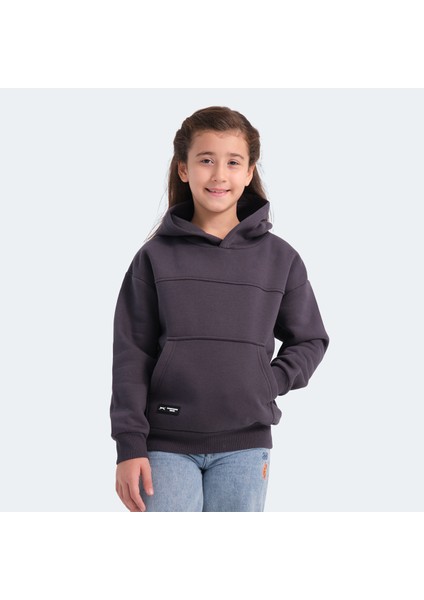 LENE Unisex Çocuk Sweatshirt Koyu Gri