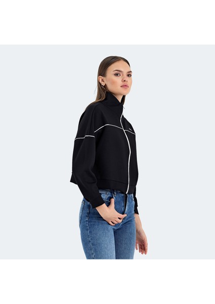 VALENCIA Kadın Oversize Sweatshirt Siyah modelleri