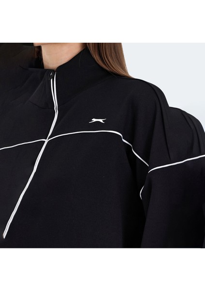 VALENCIA Kadın Oversize Sweatshirt Siyah fırsatları