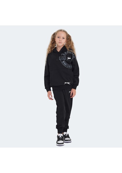 LISEY Unisex Çocuk Eşofman Takımı Siyah