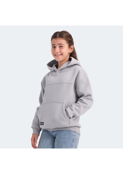 LENE Unisex Çocuk Sweatshirt Taş Gri