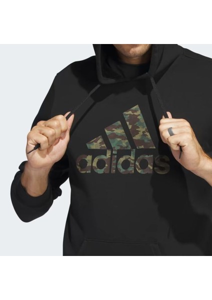 Adidas Erkek Sweatshirt Siyah IW2678 M Camo H