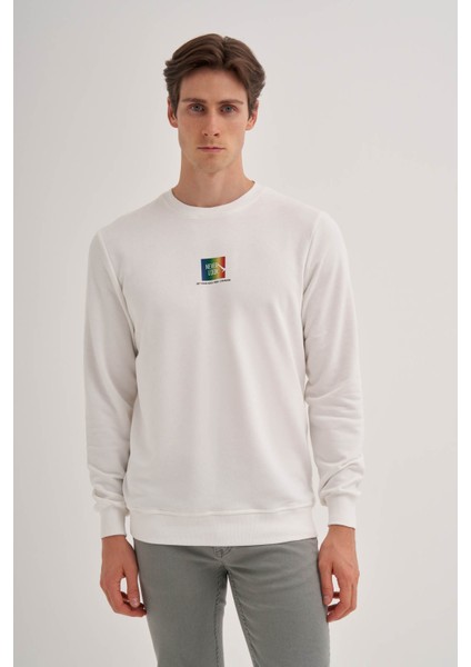 Erkek Sweatshirt Ekru 5124