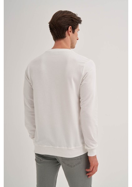 Erkek Sweatshirt Ekru 5124 modelleri