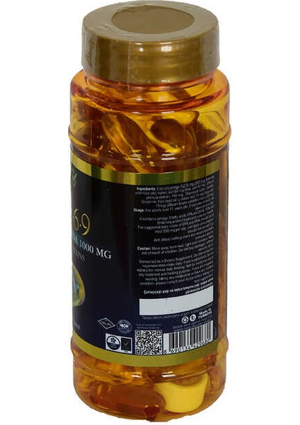 Omega 3-6-9 1000 Mg (Dha+Epa 550 Mg) Yumuşak 60 Kapsül