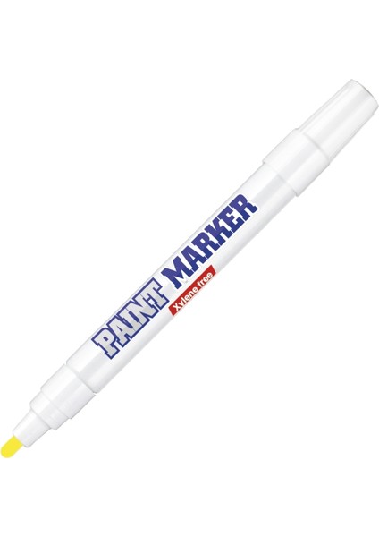 | Yuvarlak Uçlu Paint Marker, Endüstriyel Düzey Kalıcılık, Kalın Uçlu Mürekkepli Kalem, Sarı