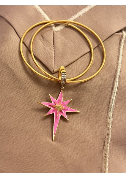 Kutup Yıldızı Charm 925 Ayar Gümüş Iki Adet Ajda Bilezik