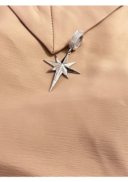 Kutup Yıldızı Ajda Bilezik 925 Ayar Gümüş Charm