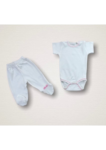 Kalpli Uçan Balon Nakışlı Cotton Antibakteriyel 10LU Zıbın Takımı Hastane Çıkışı