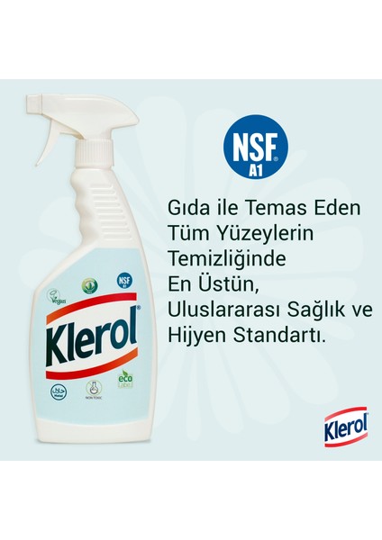 Bulaşık Yıkama ve Yüzey Temizlik Spreyi Anti Alerjik, Alkolsüz, Vegan, Ecolabel, Helal Sertifikalı