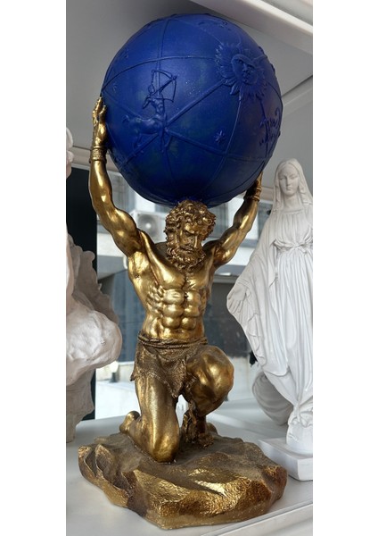 Büyük Atlas Heykel Dekoratif Obje fiyatları