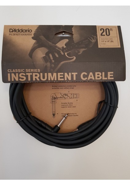 PWCGTRA20 Gitar Kablo 20 Inch Cable Right Angle