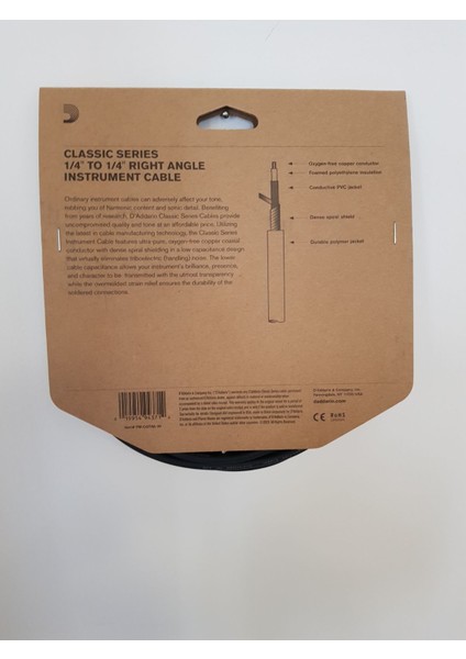PWCGTRA20 Gitar Kablo 20 Inch Cable Right Angle