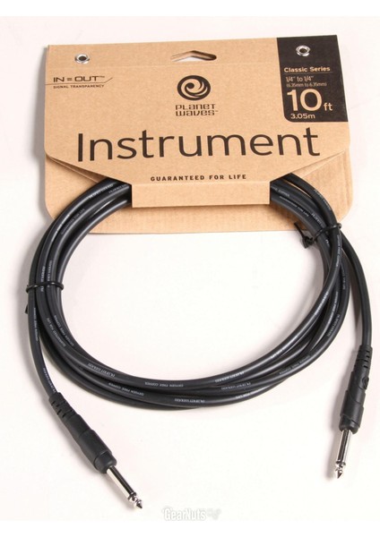 PWCGT10 Gitar Kablo 10 Inch Cls Ser 14 Inch Inst Cbl