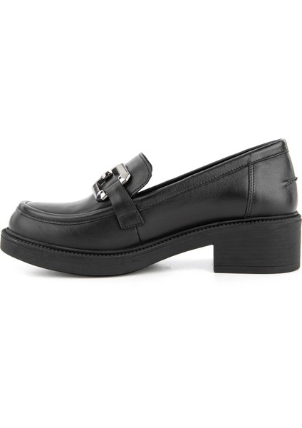 Deri Siyah Kadın Loafer 725018-001