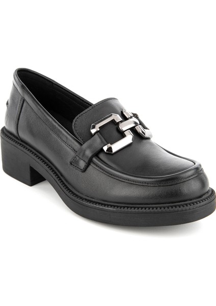 Deri Siyah Kadın Loafer 725018-001