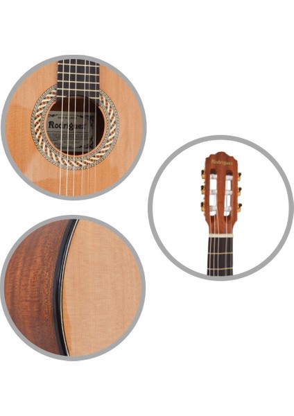 8-12 Yaş 3/4 Klasik Gitar Gül RC534MN