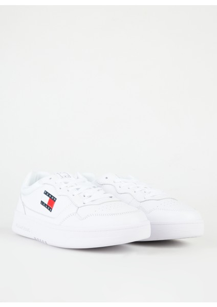 Beyaz Erkek Sneaker (New)Tjm Cupsole Leather Ess