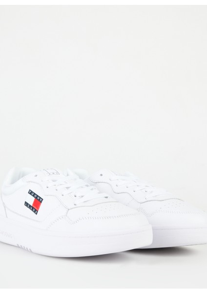 Beyaz Erkek Sneaker (New)Tjm Cupsole Leather Ess
