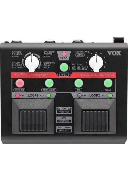 Lil Looper Efekt Prosesör Gitar Efekt Prosesörü