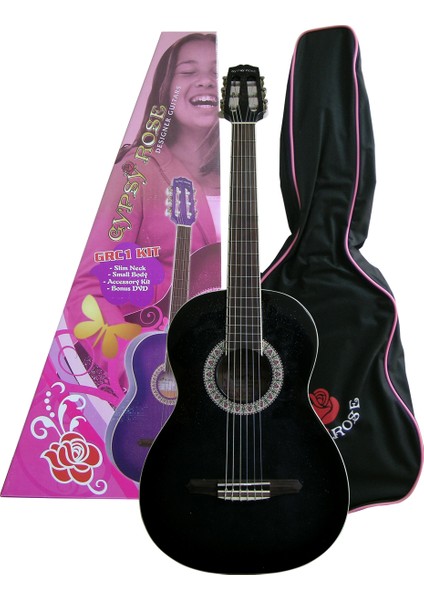GRC1KCBK Klasik Gitar Gypsy Rose Set