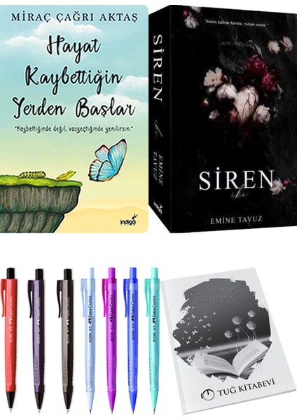 Siren Iki Emine Tavuz ve Hayat Kaybettiğin Yerden Başlar Miraç Çağrı Aktaş 2li Set