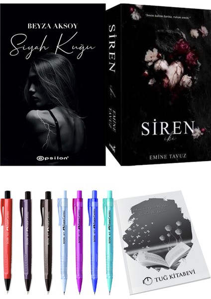 Siren Iki Emine Tavuz ve Epsilon Yayınevi Siyah Kuğu Beyza Aksoy 2li Set