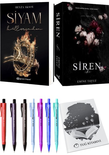 Siren Iki Emine Tavuz ve Epsilon Yayınevi Siyam 3 Beyza Aksoy 2li Set
