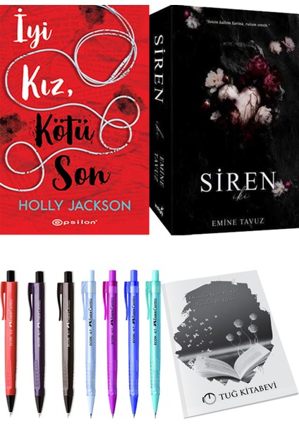 Siren Iki Emine Tavuz ve Epsilon Yayınevi Iyi Kız Kötü Son Holly Jackson 2li Set